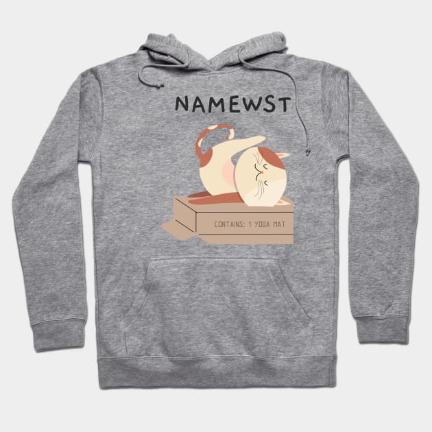 Cat Design- Namewste- Yoga Hoodie by Eternal Experience